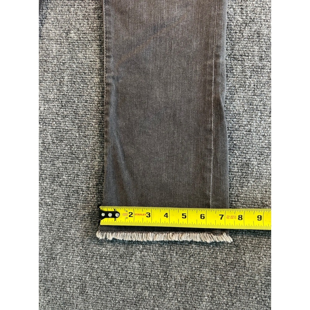 Free People Womens Mid Rise Flare Jeans Frayed Hem Charcoal Grey Size 29 - Picture 6 of 10